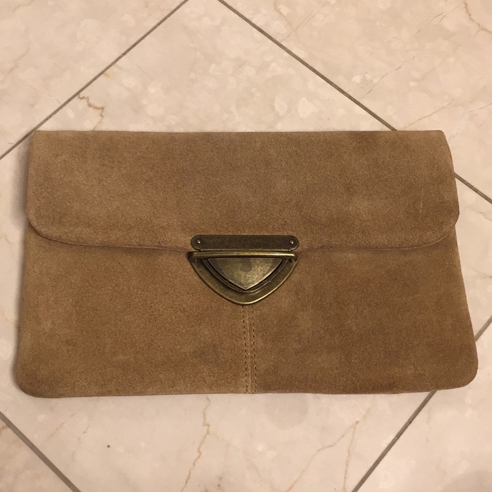 Suede Clutch